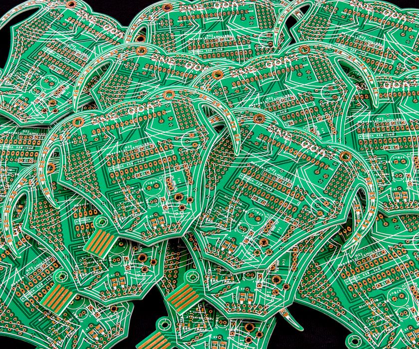 Wearable PCB Guerilla Currency - the 'Golden Goat'
