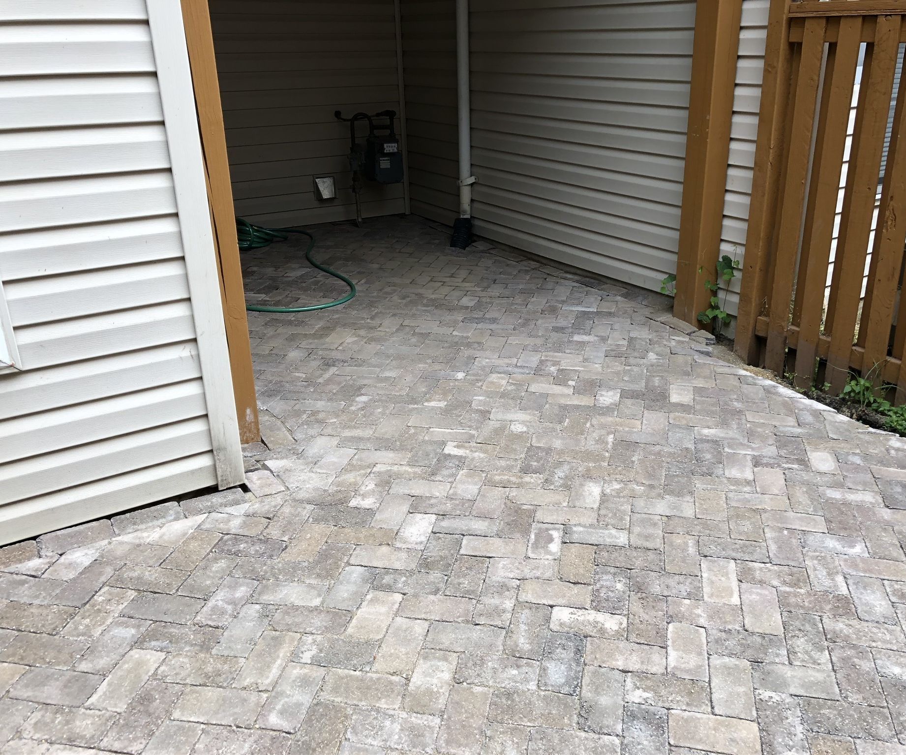 DIY Concrete Paver Patio