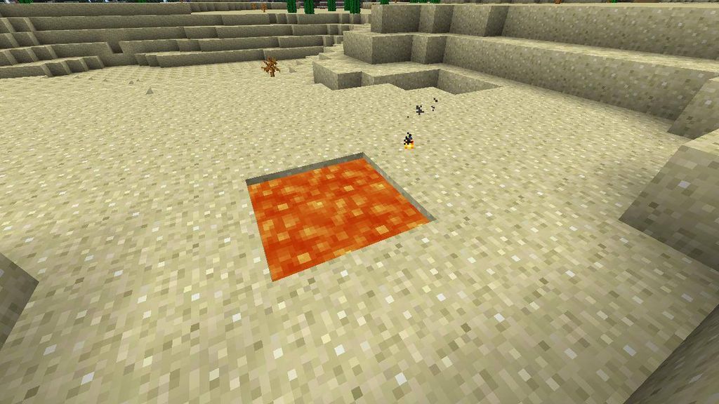 Minecraft Small Lava Feature Lava Zwembad Minecraft