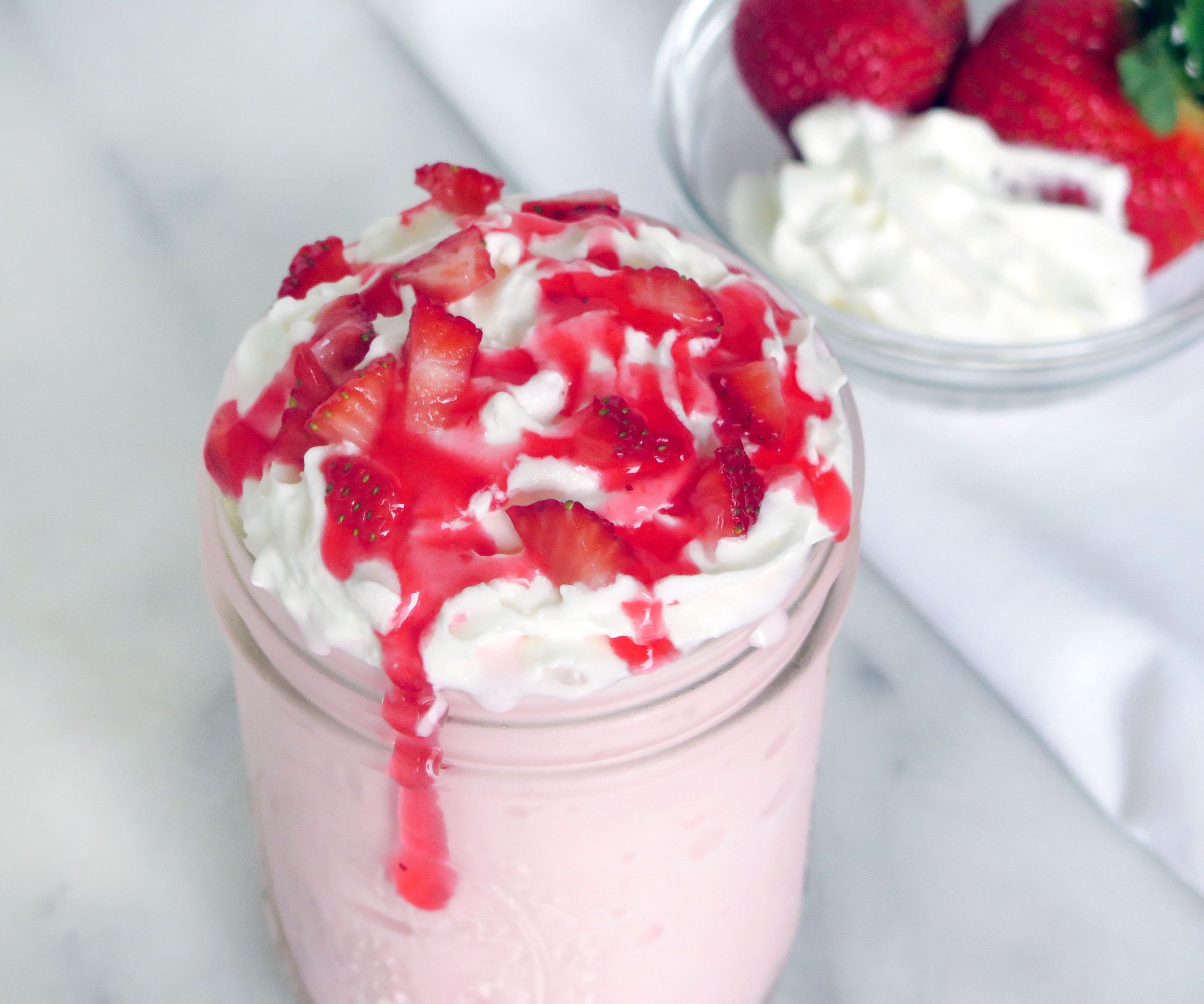 Strawberries and Cream Frappuccino Recipe