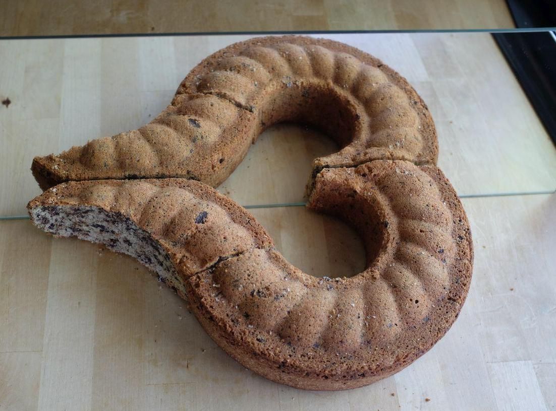 Half-heart-shaped Cake Made From a Round Cake