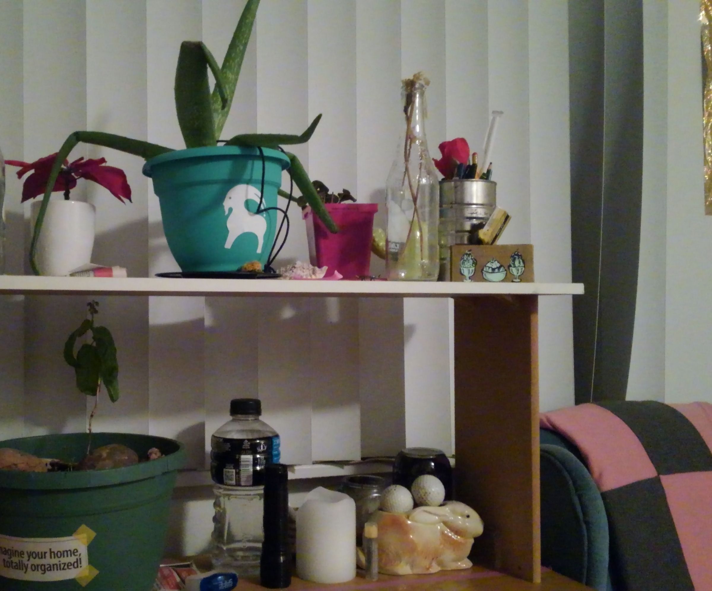 Upcycled Dresser Drawer Shelving Unit