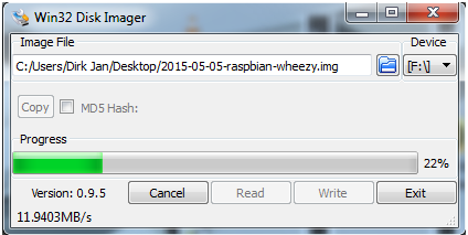 Writing a Image to the SD Card