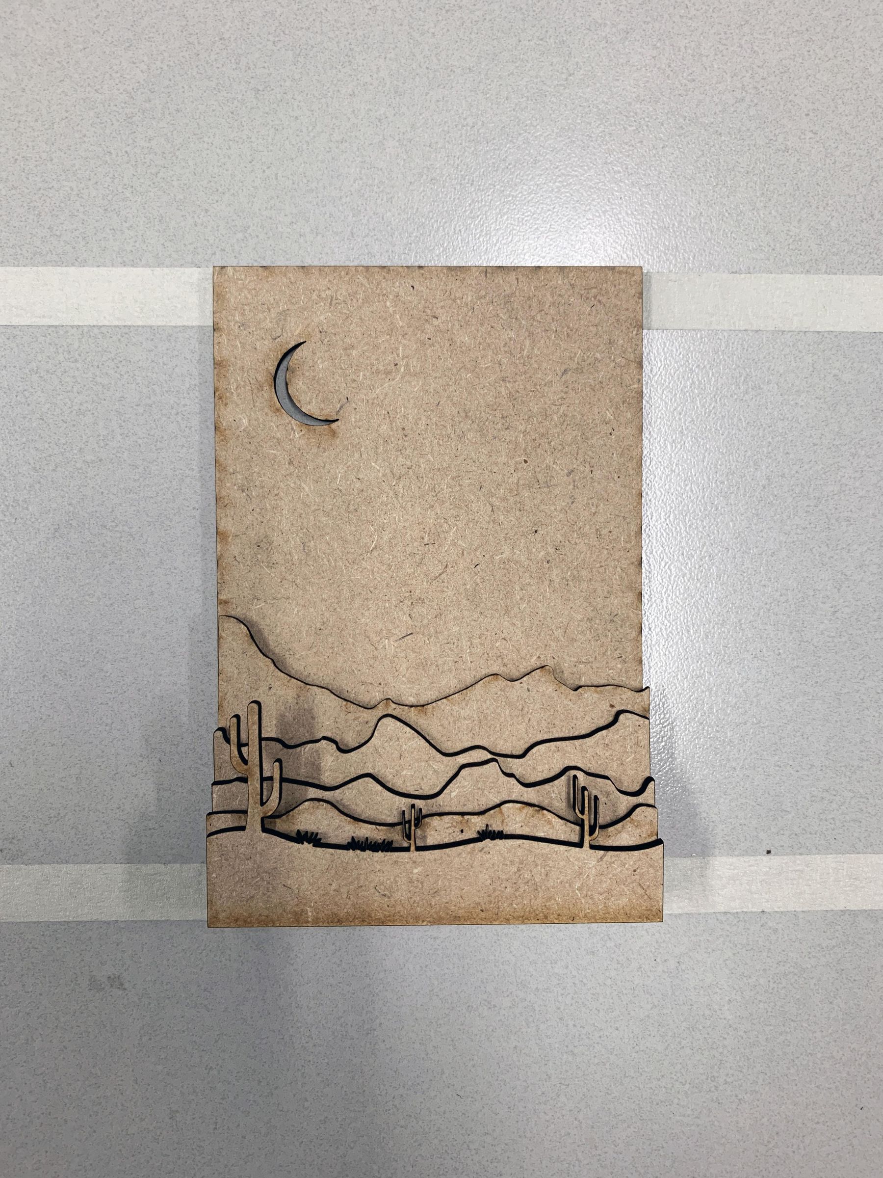Layered Landscape With the Glowforge Laser Cutter