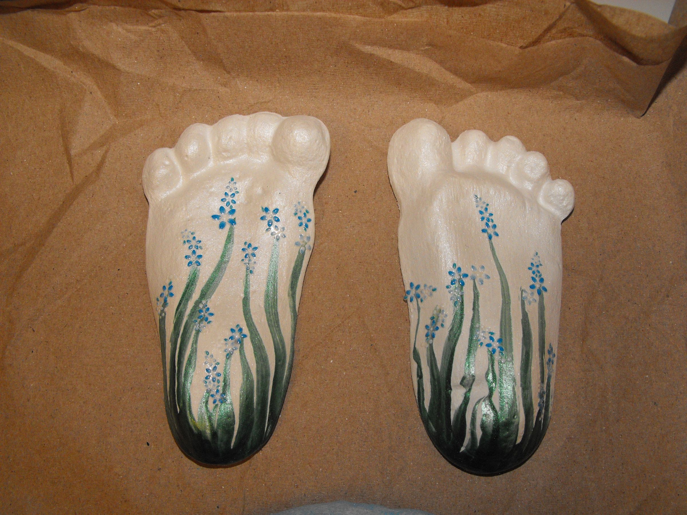 Plaster Baby Feet