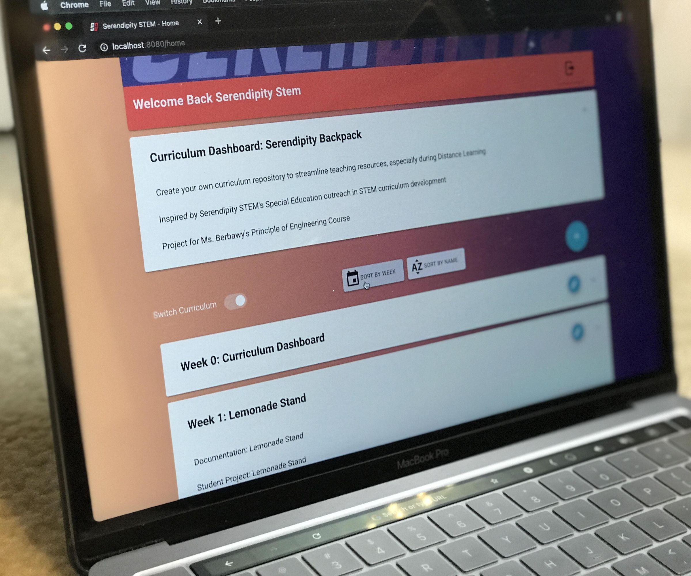 Curriculum Dashboard