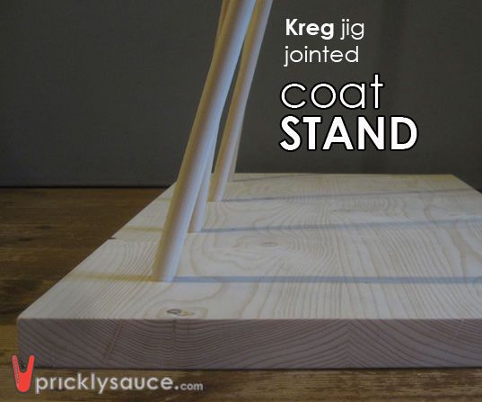 COAT STAND With Kreg R3 Pocket Hole Jig