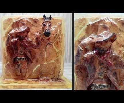 How to Make Cowboy Resin Art | Sculpture Art