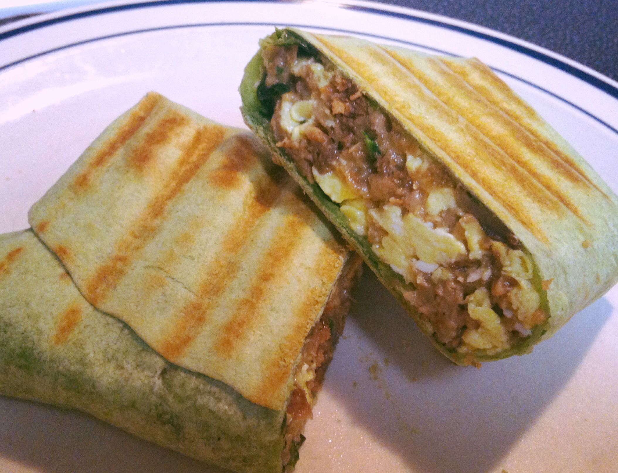 Protein Packed Grilled Breakfast Burrito