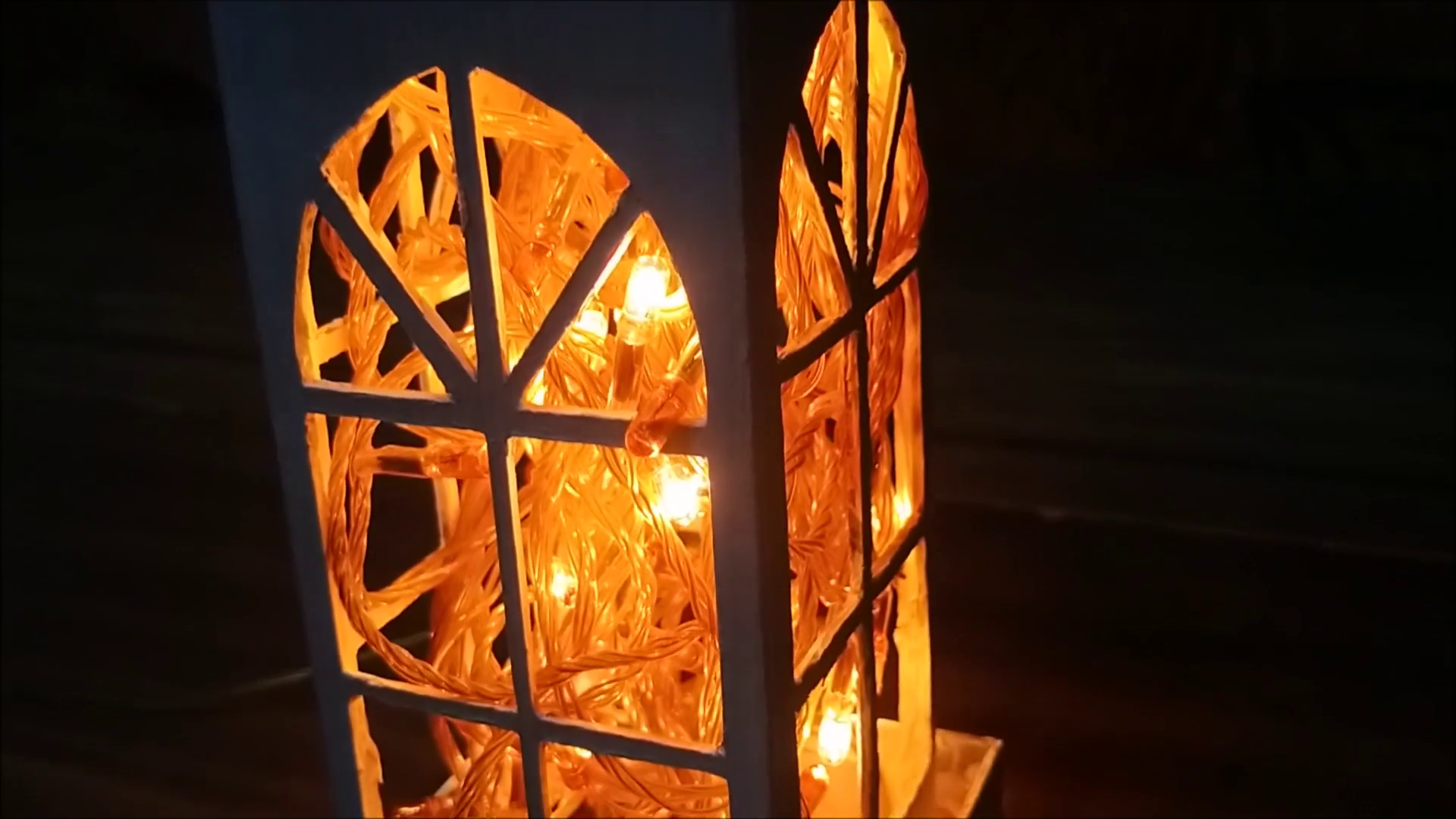 How to Make Table Lamp With Twinkle Lights / Modern Design of Light