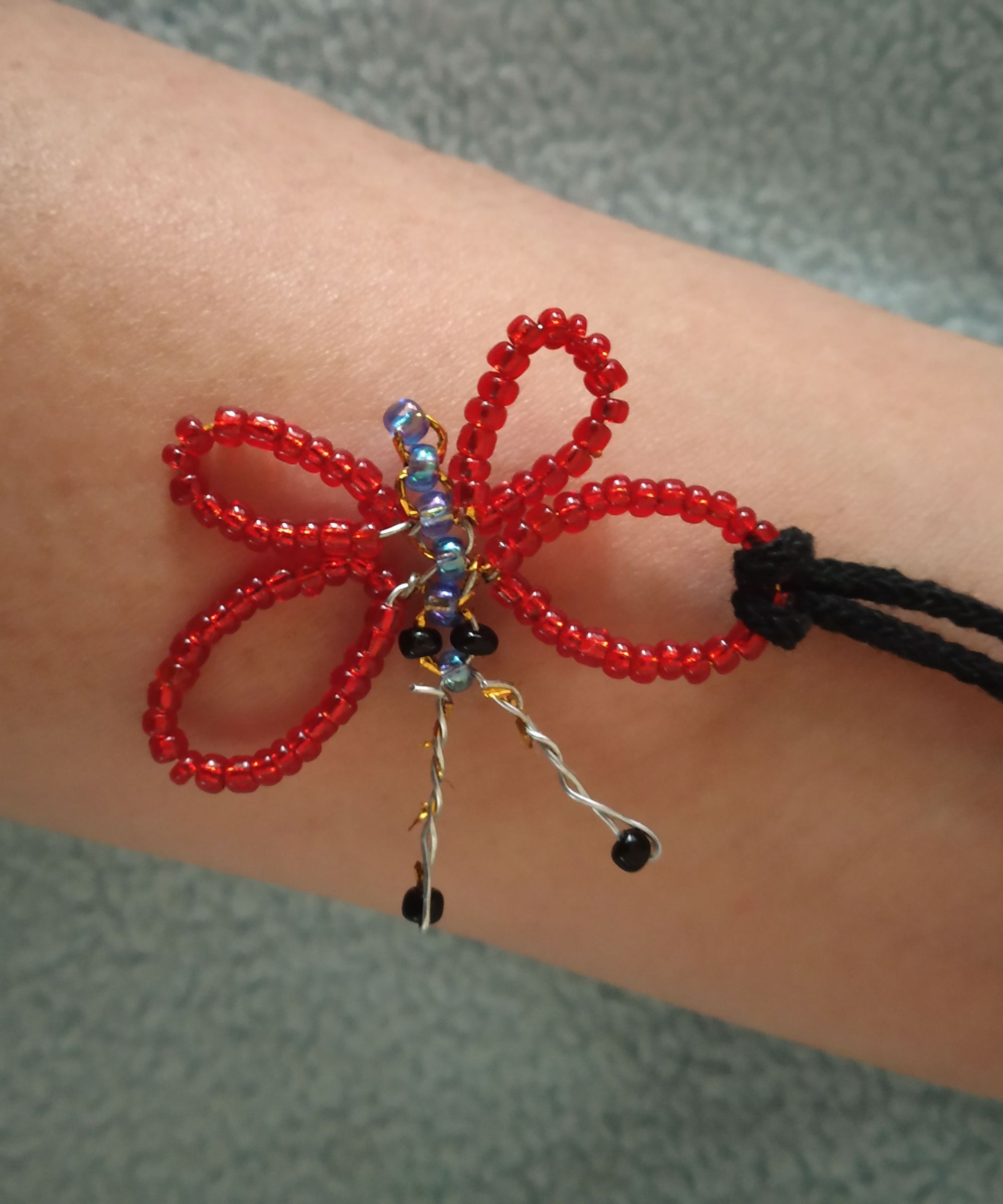 Beaded Butterfly Pendant