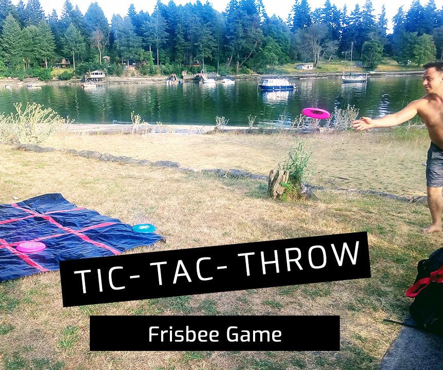 DIY Tic-Tac-Toss Frisbee Game