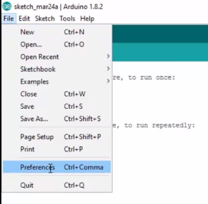 Open Arduino 