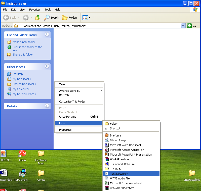 Create 2 Text Files
