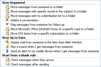How to Manage Messages by Using Rules