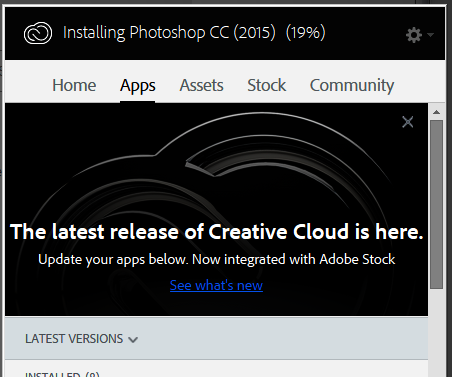 Reinstalar una version previa de una aplicacion de Adobe Creative Cloud