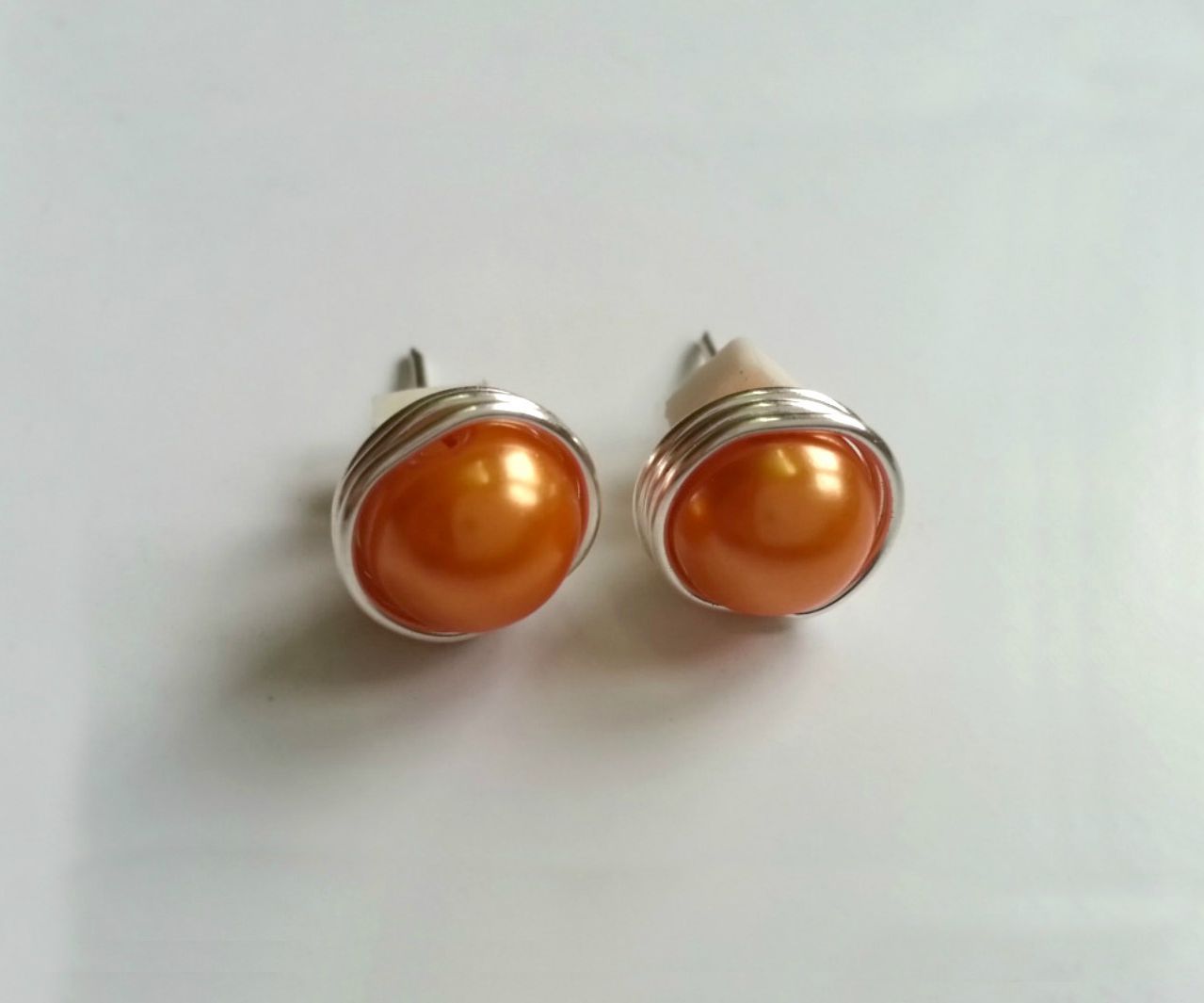 DIY Bead Stud Earrings