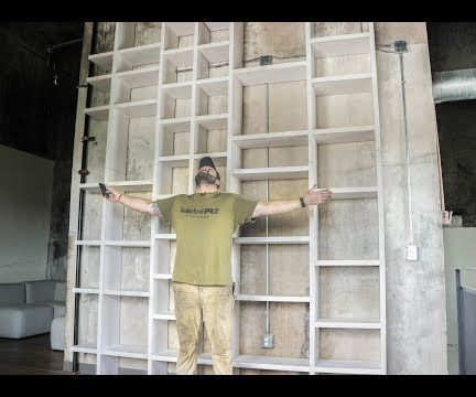 How to Make a 13ft Tall Bookcase