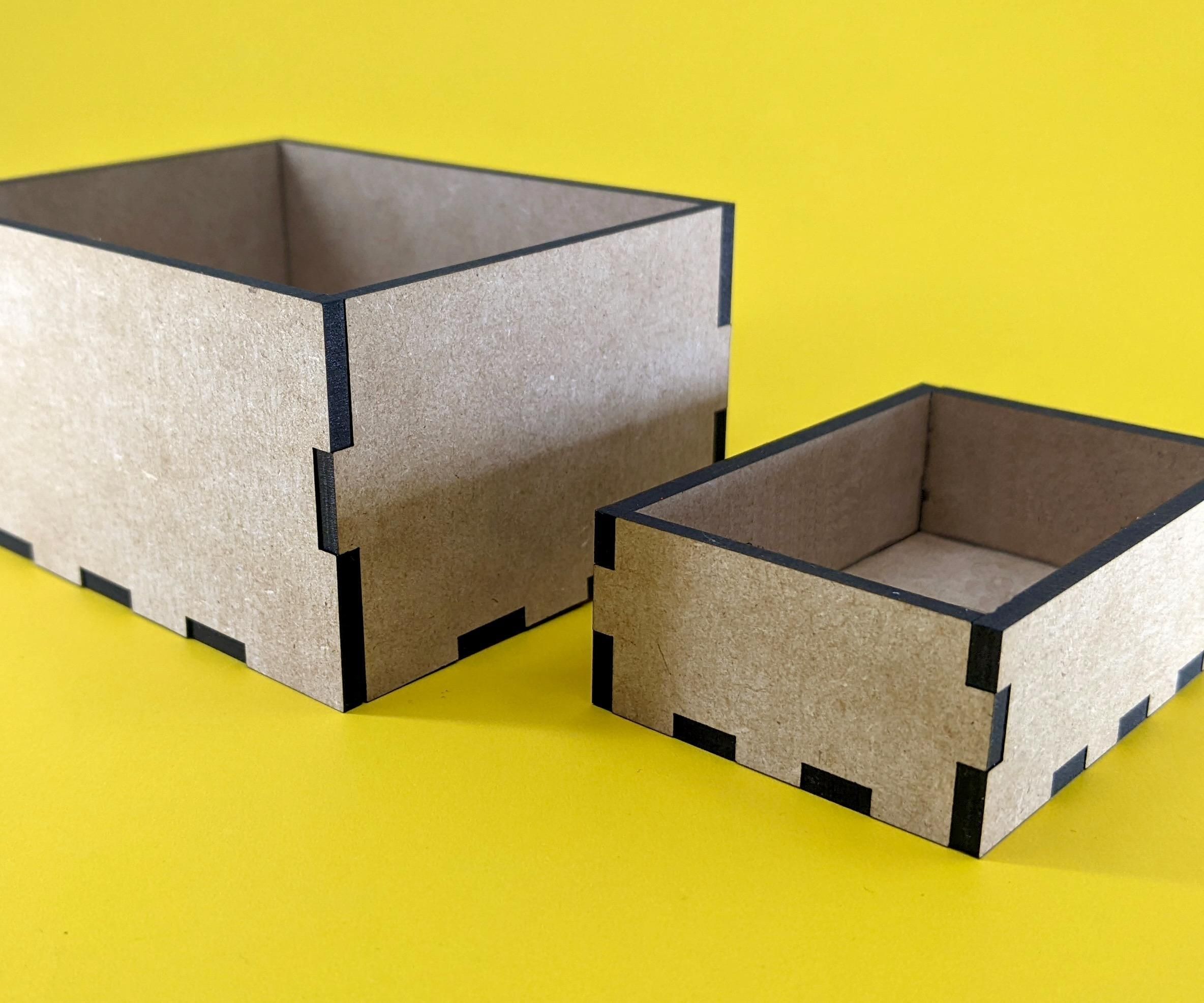Laser Cut Boxes With Finger Joints, Understanding All the Settings