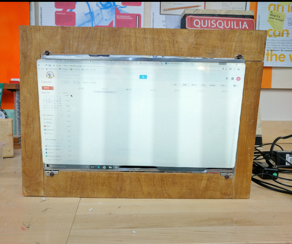Wall Mounted Google Calendar (With a Recycled Monitor)