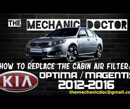 How to Replace the Cabin Air Filter: Kia Optima/Magentis 2008-2010