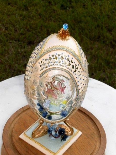 Swan Double Egg - Faberge' WannaBe