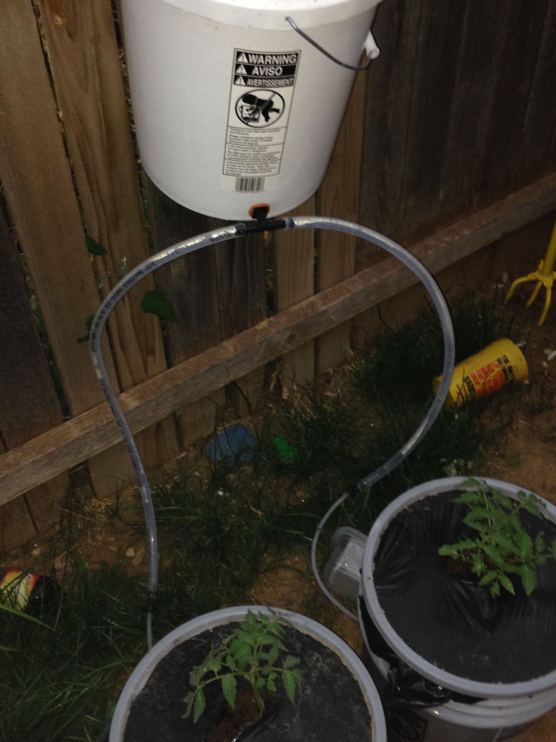 Gravity Fed Self Watering Homemade Earth Bucket