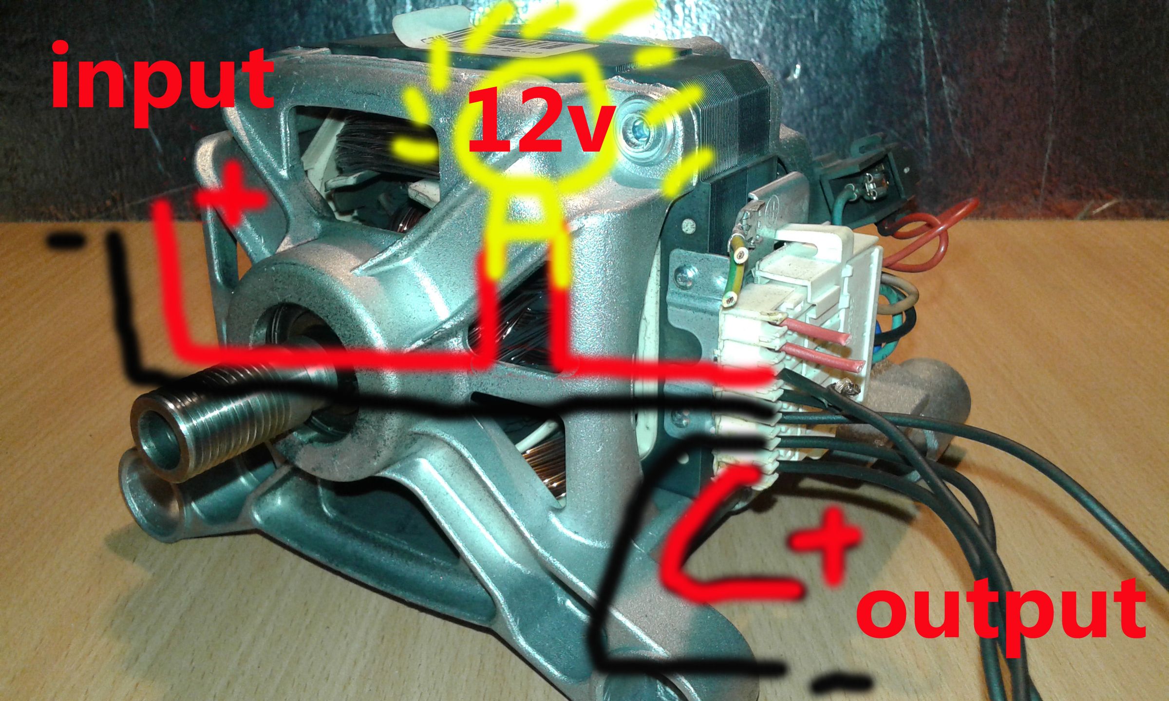 How to Wire a Washing Machine Motor As Generator 3 Steps (with