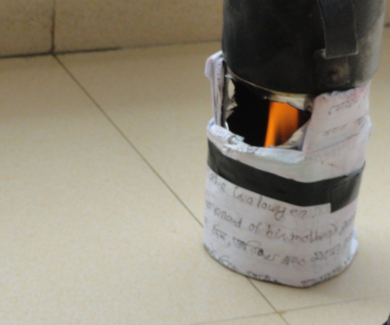 Wasted Oil Powered Mini and Cheap Backyard and Camp Stove 