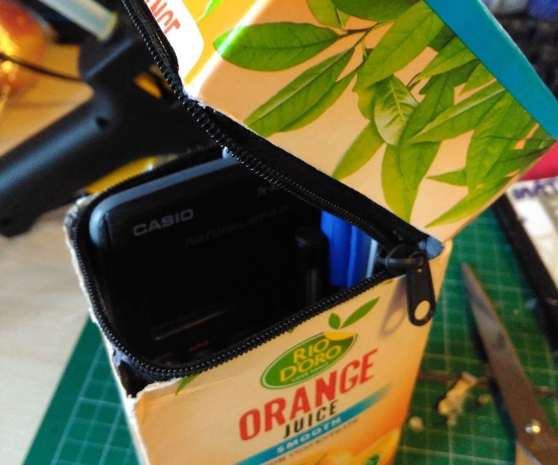 Juice Carton Pencil Case