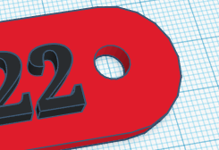 Constructing Keychain Curved Edge