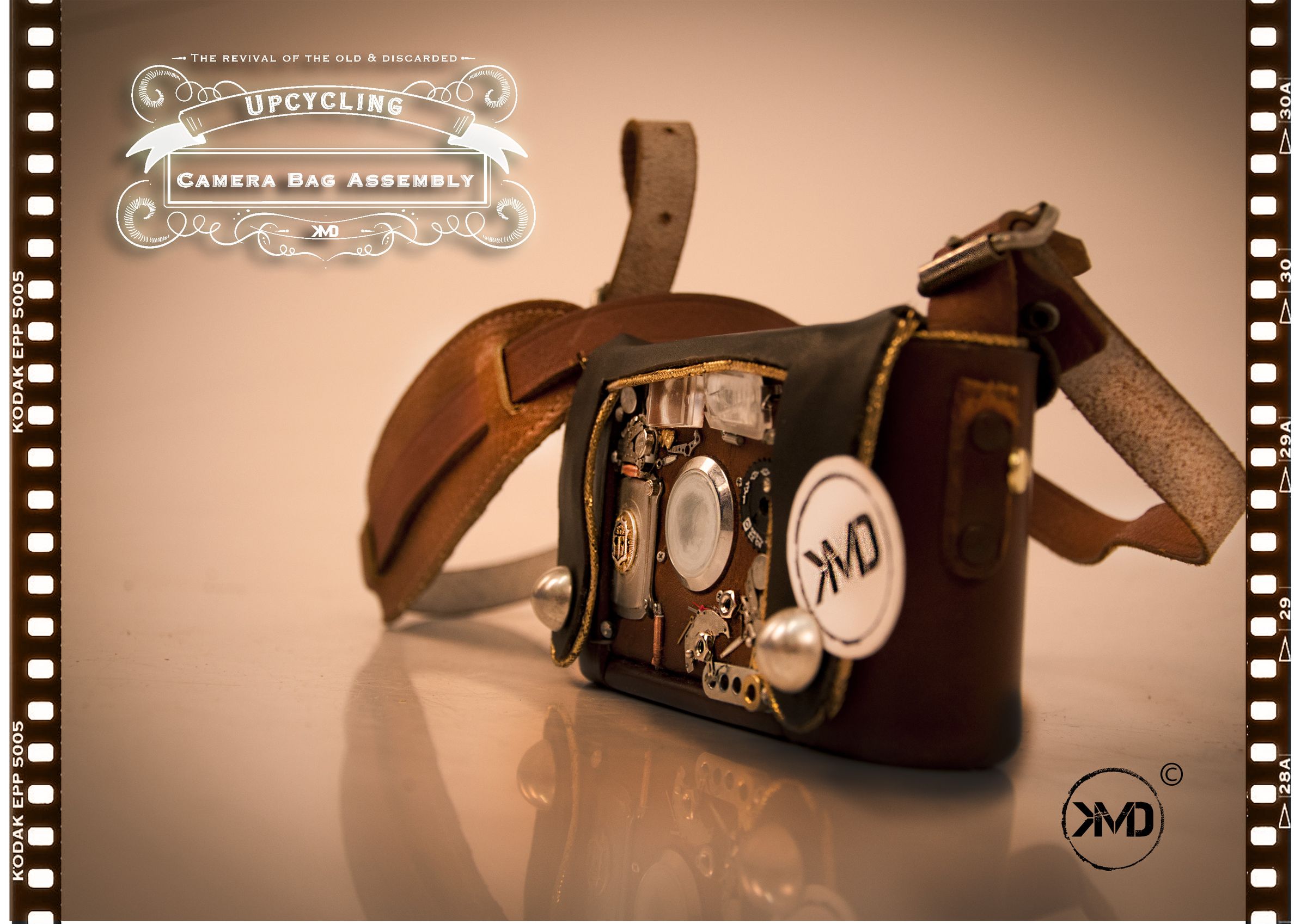 Upcycled Camera Clutch Bag