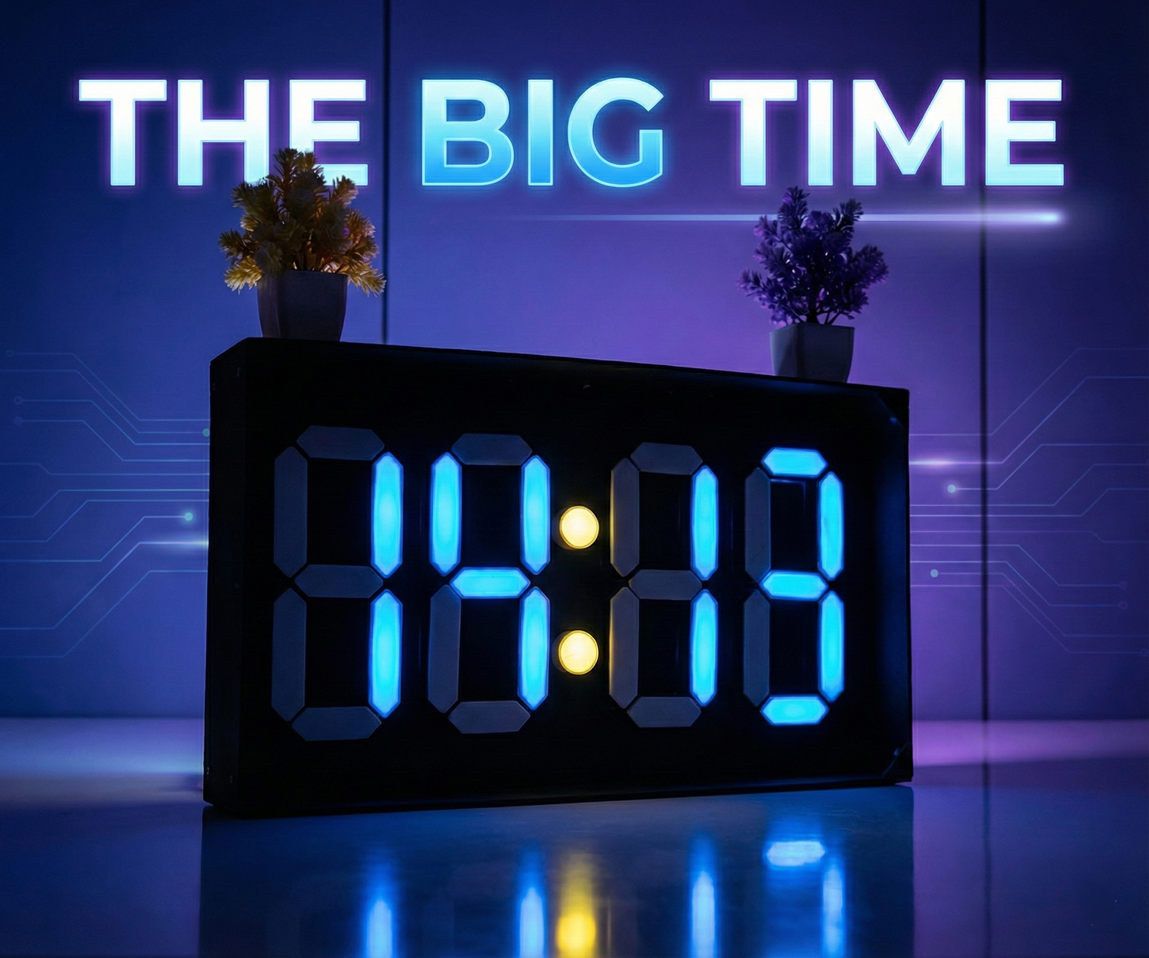 GO BIG OR GO HOME: GIANT LED CLOCK!