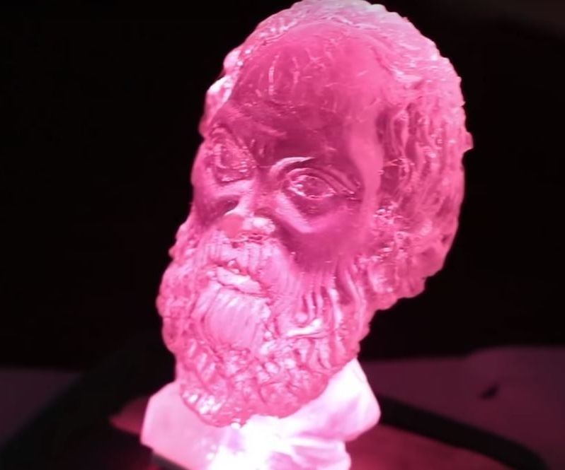 Resin Casted Socrates Bust From a Fridge Magnet