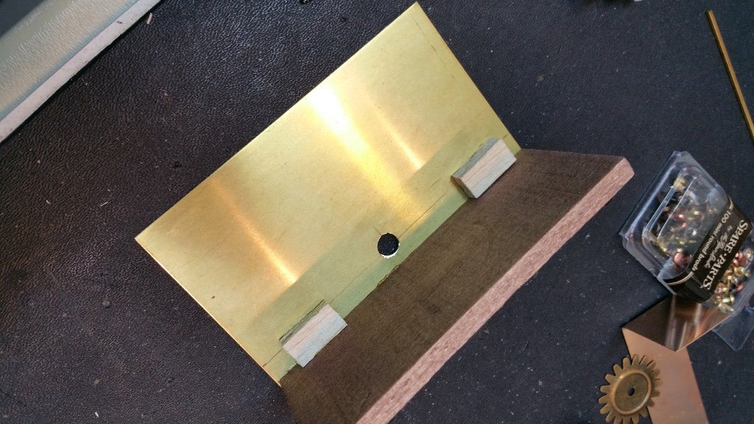 Glue Brass Sheet to Wood