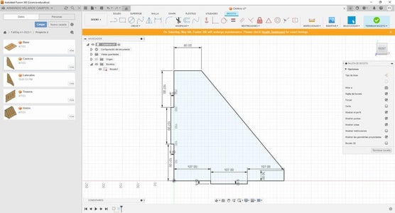 Mediciones Para Las Partes Centrales Del Organizador