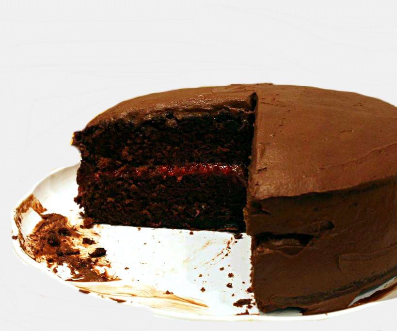 Rich Chocolate Raspberry Cake