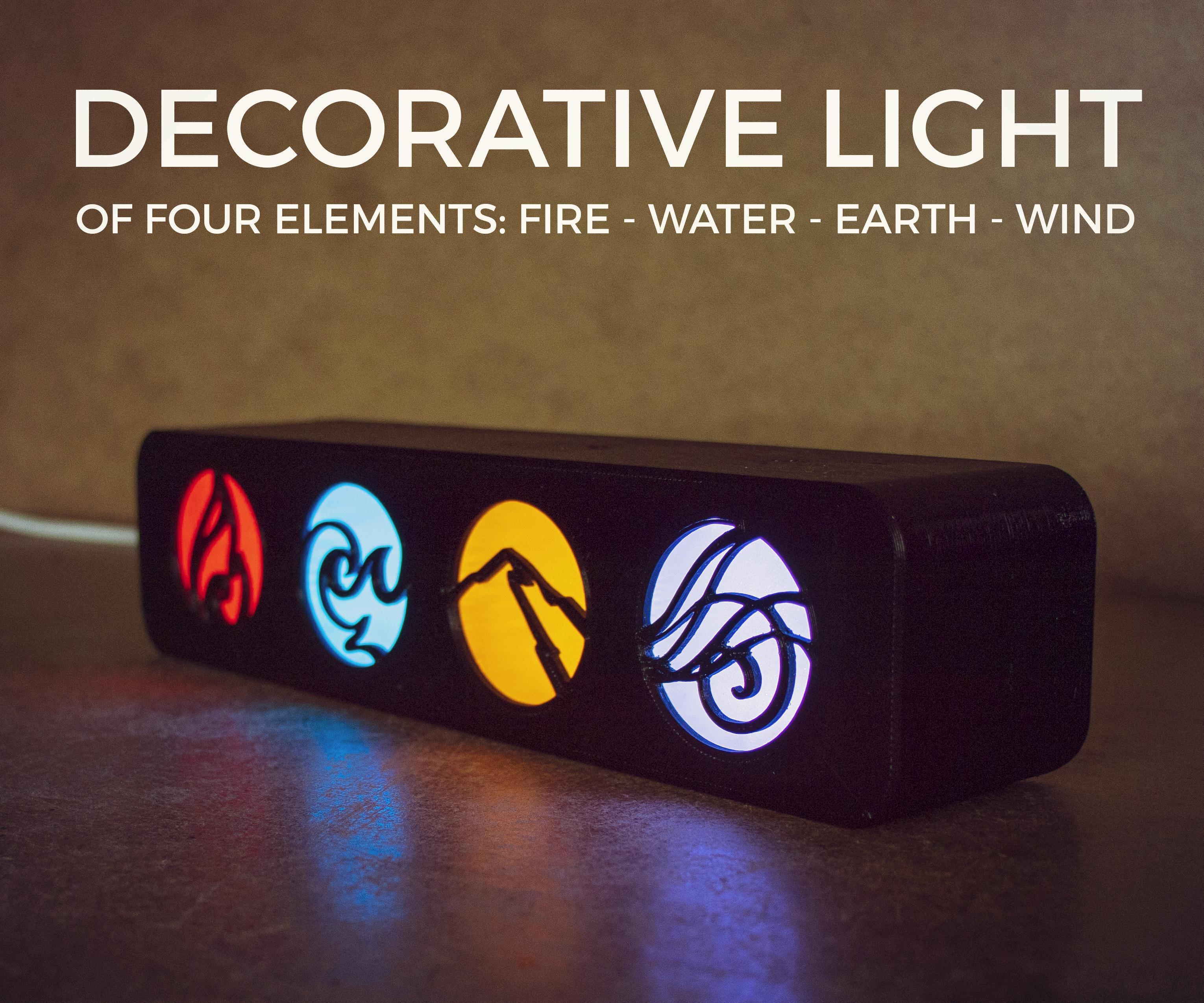 The Decorative Light of Four Elements