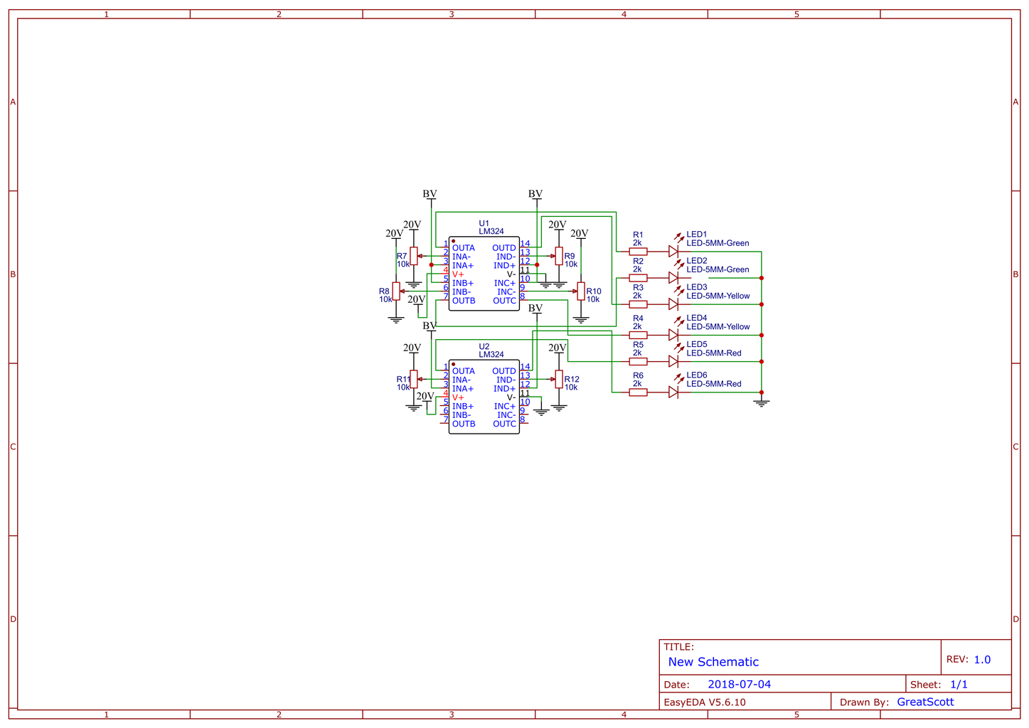 Make Your Own LED Battery Level Indicator : 4 Steps Circuit Diagram