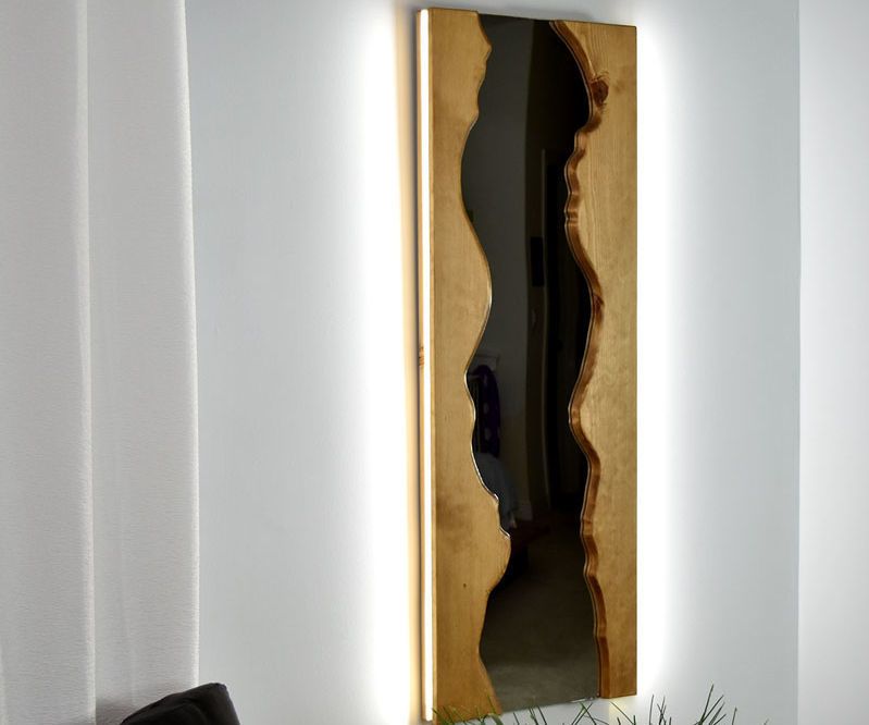 DIY FAUX Live Edge Mirror 