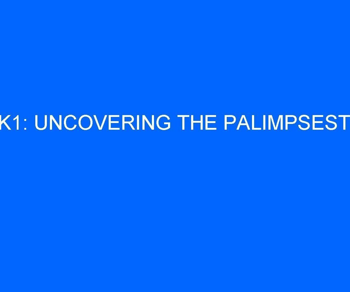 How to Solve Sanborn's Kryptos: Part 8 - K1 Palimpsest