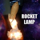 Wood-turned Rocket Lamp