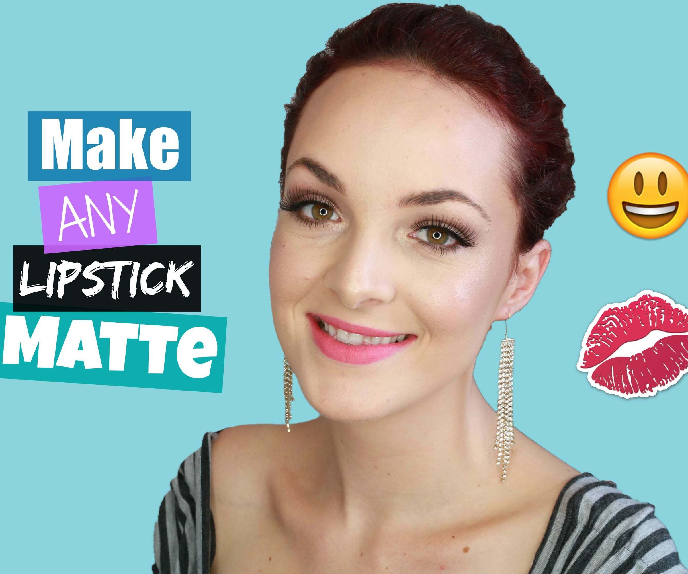 How to Make ANY Lipstick Matte!