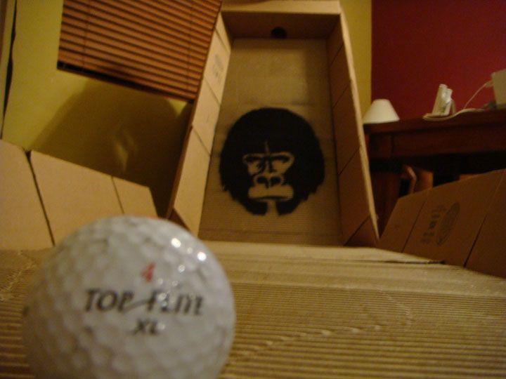 Foldable Cardboard Mini-Golf Course