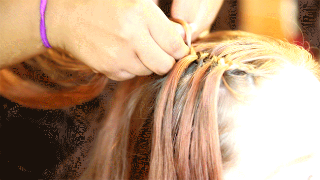waterfall braid gif