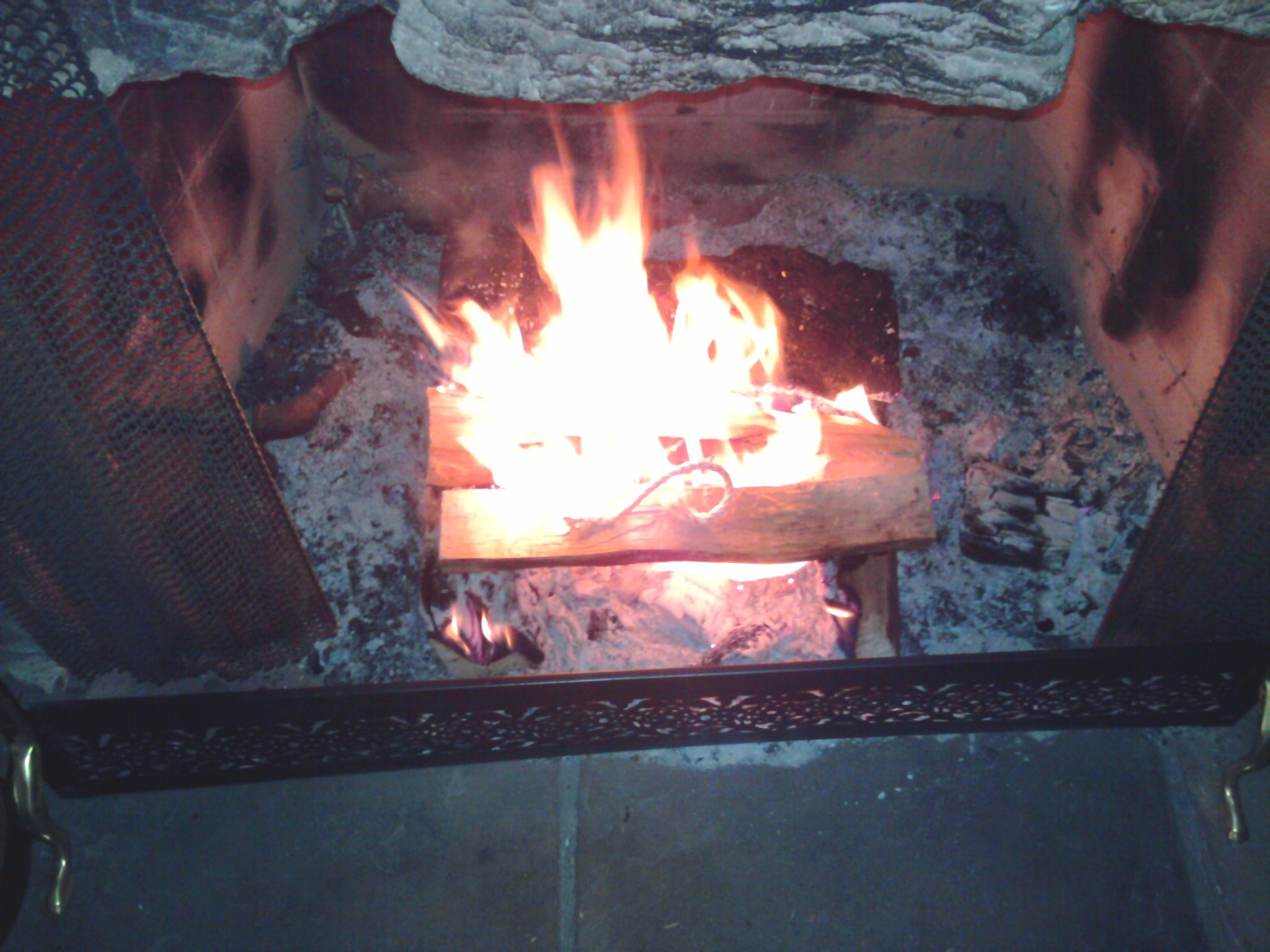 Building a Fire With Purchased Wood