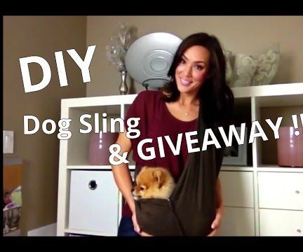 Dog Sling DIY & GIVEAWAY