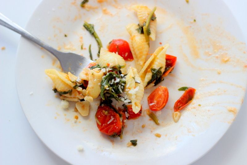Cherry Tomato Spinach Pasta