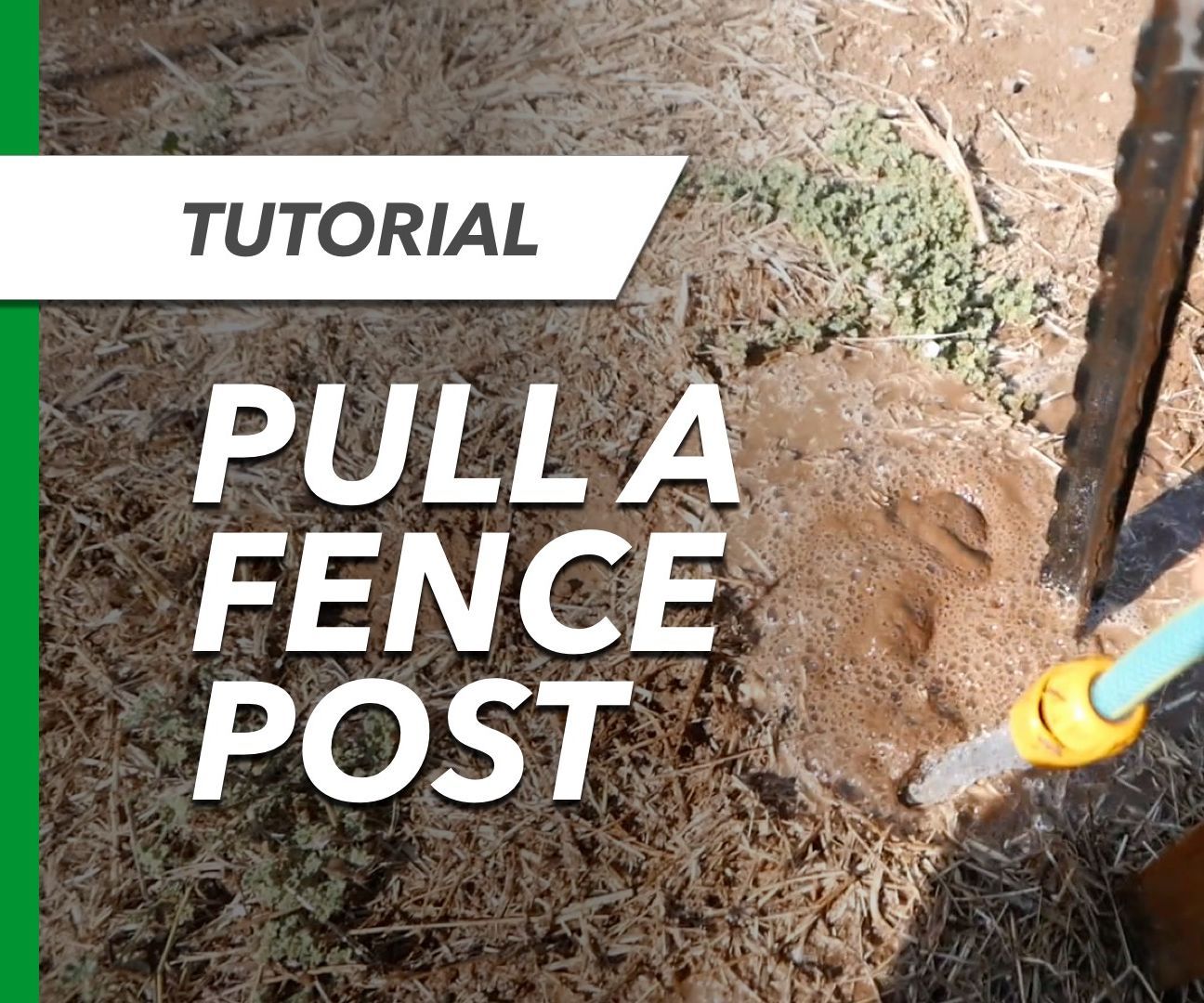 How to Pull Galvanized Steel Fence Posts
