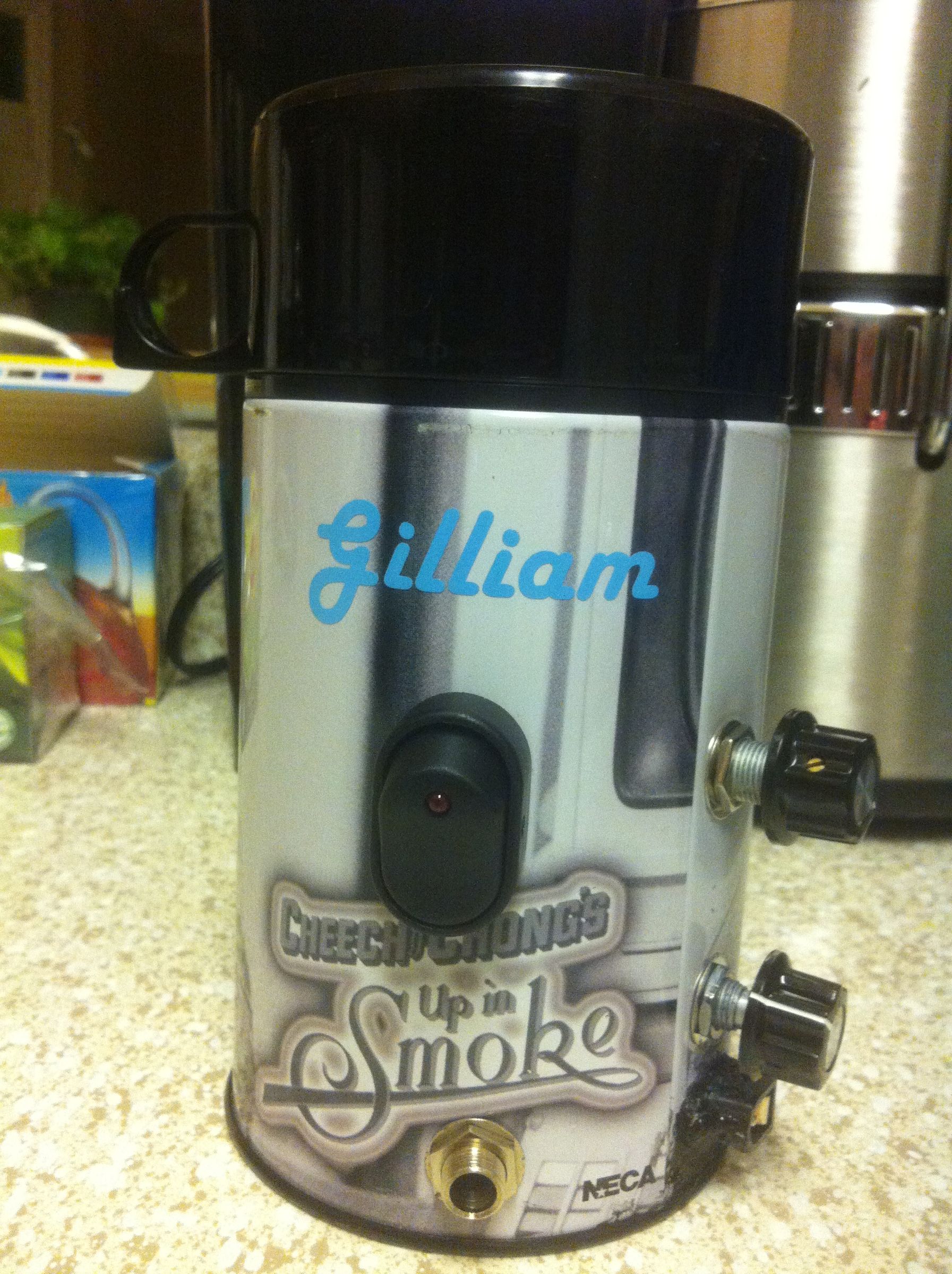 Guitar Amplifier - Custom Tin Amp Cheech and Chong Metal Thermos Complete Instructions